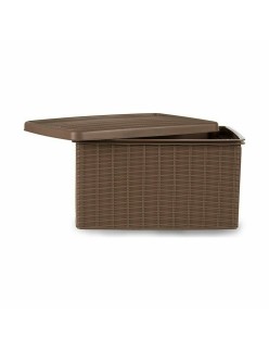 Scatola portaoggetti con coperchio Stefanplast Elegance Laterale Beige Plastica 29 x 21 x 39 cm (5 Unità)