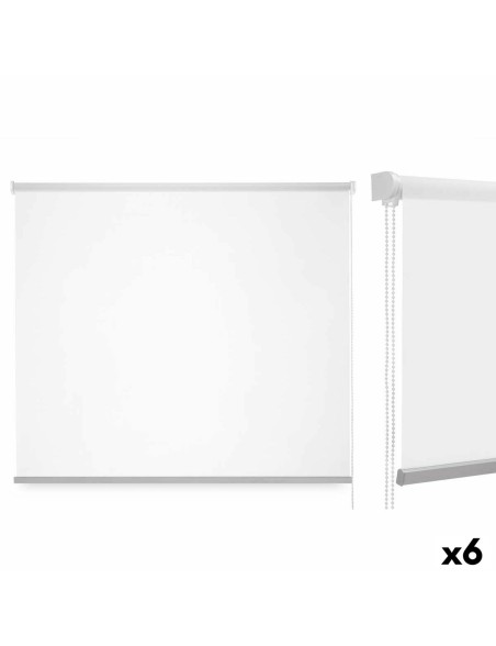 Estore de enrolar Branco Tecido Plástico 120 x 180 cm (6 Unidades)
