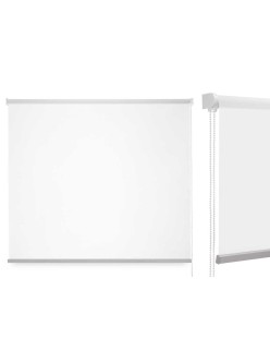 Store a rullo Bianco Stoffa Plastica 120 x 180 cm (6 Unità)