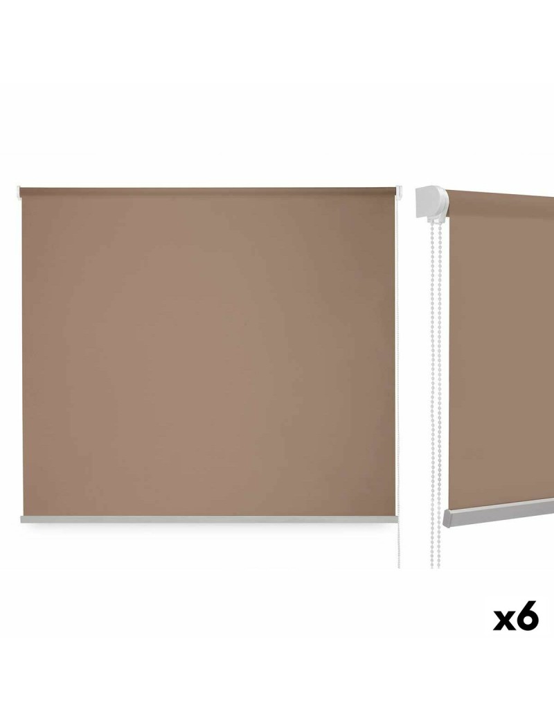 Estore de enrolar 150 x 180 cm Bege Tecido Plástico (6 Unidades)