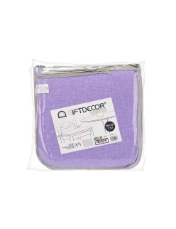 Cojín para sillas 38 x 2,5 x 38 cm (4 Unidades)