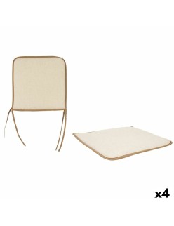 Cojín para sillas 38 x 2,5 x 38 cm (4 Unidades)