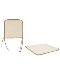 Cojín para sillas 38 x 2,5 x 38 cm (4 Unidades)