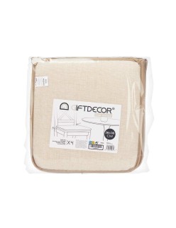 Cojín para sillas 38 x 2,5 x 38 cm (4 Unidades)