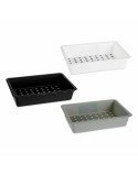 Organizador de Cajones Kinvara CN18799 Blanco Negro Polipropileno 16 x 5 x 24 cm (36 Unidades)