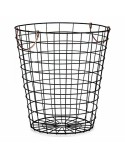 Cesto Kinvara W5759M-CH Negro Acero 30 x 30 x 30 cm Con asas (12 Unidades)