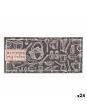 Alfombrilla Kinvara My Kitchen Gris 40 x 90 cm Multiusos (24 Unidades)