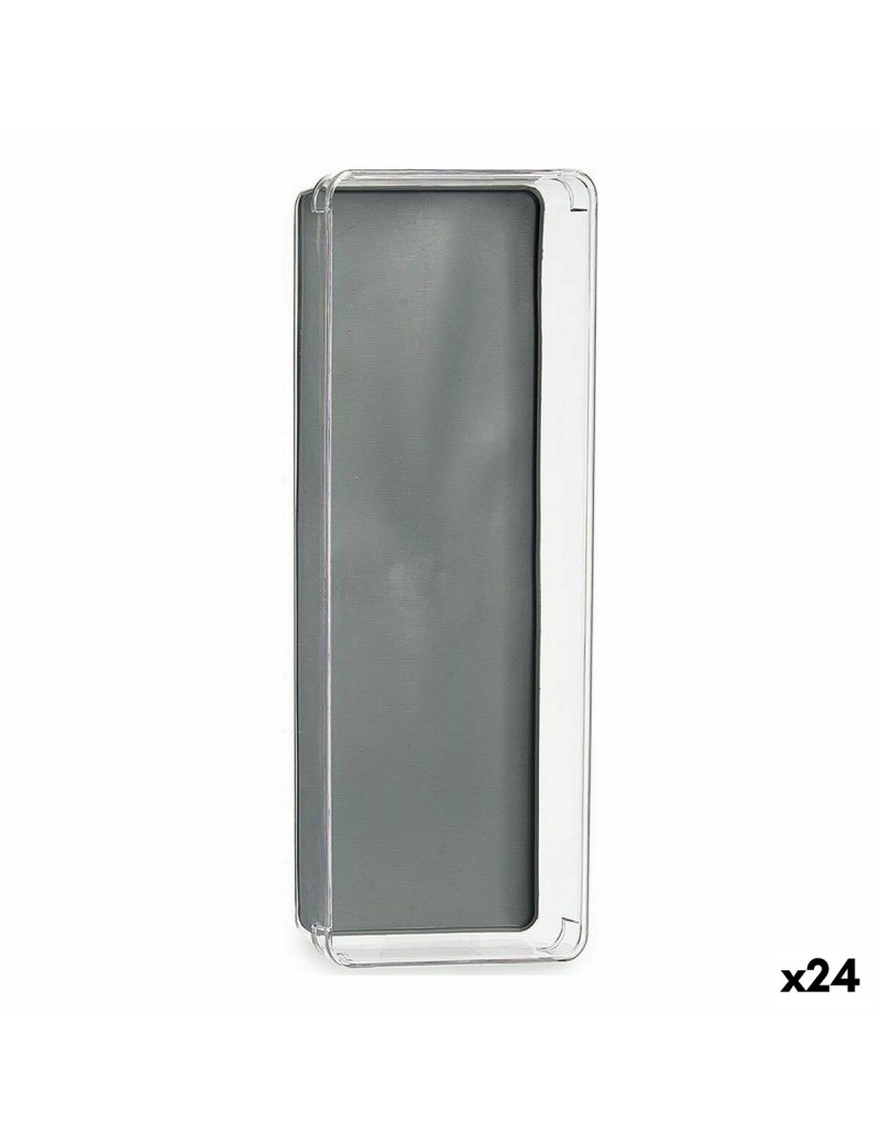 Organizador de Cajones Plástico reciclado Gris 16 x 4,5 x 40 cm (24 Unidades)