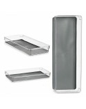 Organizador de Cajones Plástico reciclado Gris 16 x 4,5 x 40 cm (24 Unidades)