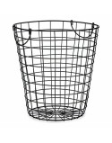 Cesto Kinvara W5759-M Preto Aço 30 x 30 x 30 cm Com pegas (8 Unidades)