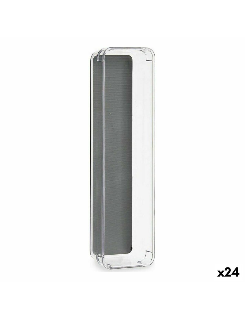 Organizador de Cajones Kinvara W623311 Gris Plástico reciclado 9 x 4,5 x 32,5 cm (24 Unidades)