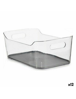 Organizador de Cajones Kinvara W623318 Gris Plástico reciclado 17 x 10,5 x 24,5 cm (12 Unidades)