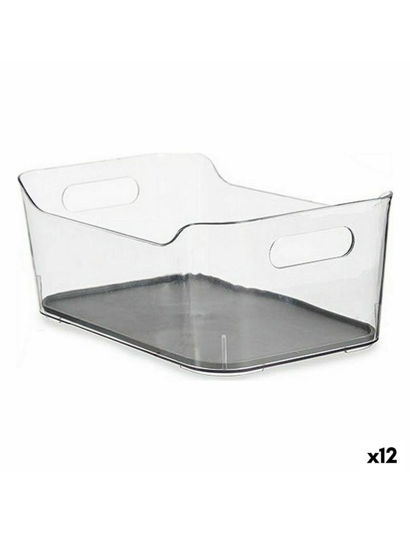 Organizador de Cajones Kinvara W623318 Gris Plástico reciclado 17 x 10,5 x 24,5 cm (12 Unidades)