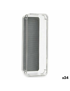 Schubladen-Organizer Kinvara W623310 Grau Wiederverwerteter Kunststoff 9,3 x 4,5 x 23 cm (24 Stück)
