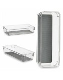 Organizador de Cajones Kinvara W623310 Gris Plástico reciclado 9,3 x 4,5 x 23 cm (24 Unidades)