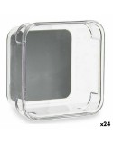 Organizador de Cajones Kinvara W623309 Gris Plástico reciclado 9,3 x 4,5 x 9,3 cm (24 Unidades)
