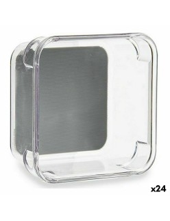 Organizador de Cajones Kinvara W623309 Gris Plástico reciclado 9,3 x 4,5 x 9,3 cm (24 Unidades)