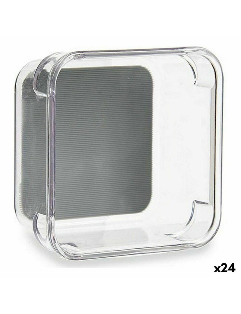 Organizador de Cajones Kinvara W623309 Gris Plástico reciclado 9,3 x 4,5 x 9,3 cm (24 Unidades)