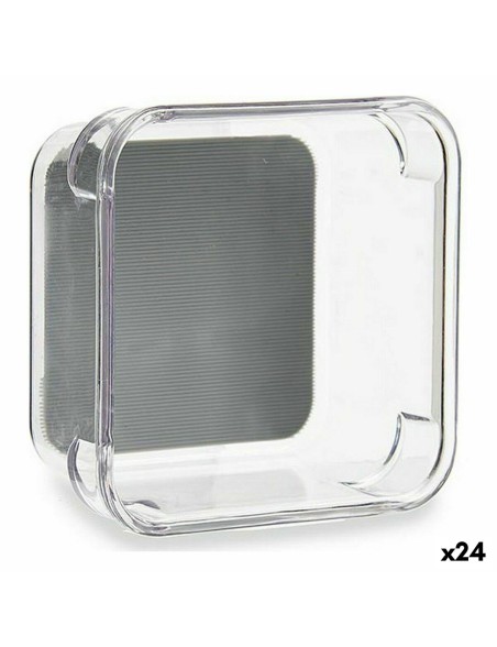 Organizador de Cajones Kinvara W623309 Gris Plástico reciclado 9,3 x 4,5 x 9,3 cm (24 Unidades)