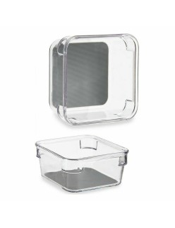 Organizador de Cajones Kinvara W623309 Gris Plástico reciclado 9,3 x 4,5 x 9,3 cm (24 Unidades)
