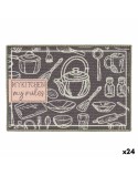 Alfombrilla Kinvara My Kitchen Gris 40 x 60 cm Multiusos (24 Unidades)