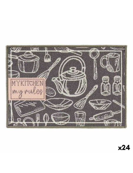 Alfombrilla Kinvara My Kitchen Gris 40 x 60 cm Multiusos (24 Unidades) Alfombrilla Kinvara My Kitchen Gris 40 x 60 cm Multiusos (24 Unidades)