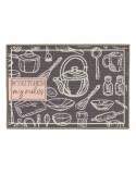 Alfombrilla Kinvara My Kitchen Gris 40 x 60 cm Multiusos (24 Unidades)