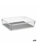 Contenitori per Cassetti Plastica riciclata Grigio 16 x 4,5 x 24 cm (24 Unità)