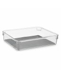 Contenitori per Cassetti Plastica riciclata Grigio 16 x 4,5 x 24 cm (24 Unità)