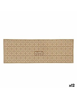 Alfombrilla Kinvara Healthy Food Beige 40 x 120 cm Multiusos (12 Unidades)