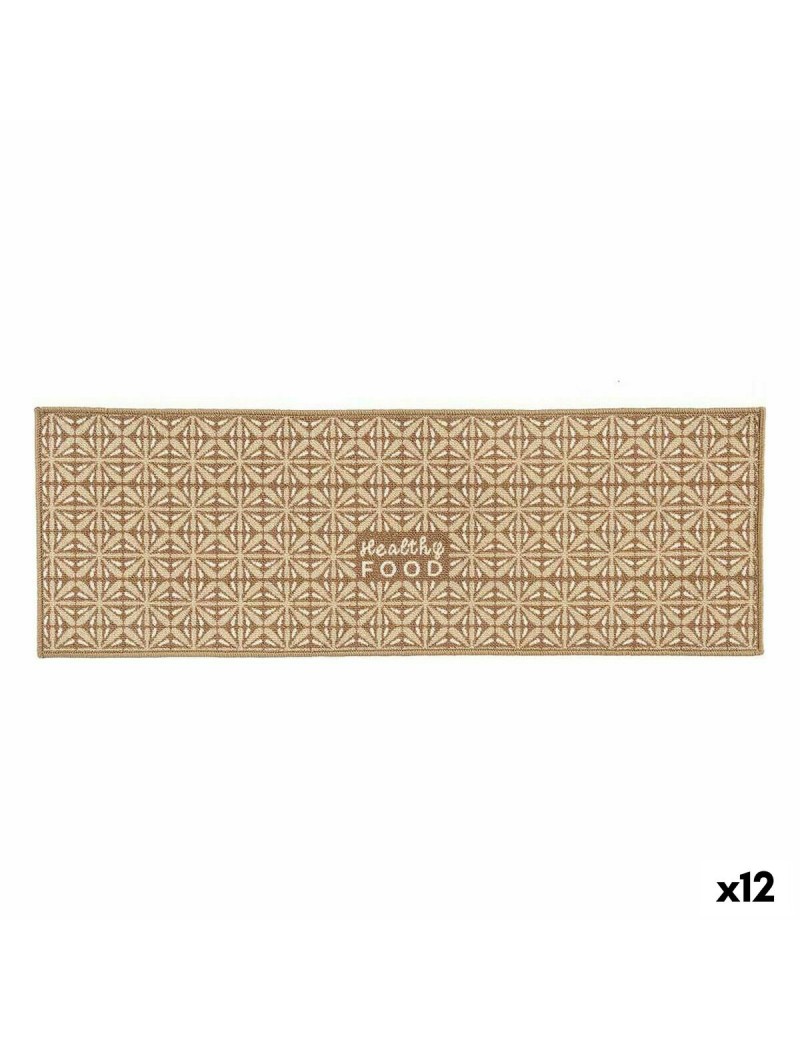 Alfombrilla Kinvara Healthy Food Beige 40 x 120 cm Multiusos (12 Unidades)