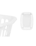 Cesto Kipit 8067-W Blanco Polipropileno 50 L 58 x 24 x 42 cm (12 Unidades)