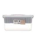 Caja Multiusos Kipit 02 1310 Gris Transparente Plástico 5 L 29,5 x 14,5 x 19,2 cm (6 Unidades)