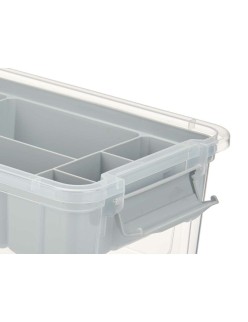 Scatola Multiuso Kipit 02 1310 Grigio Trasparente Plastica 5 L 29,5 x 14,5 x 19,2 cm (6 Unità)