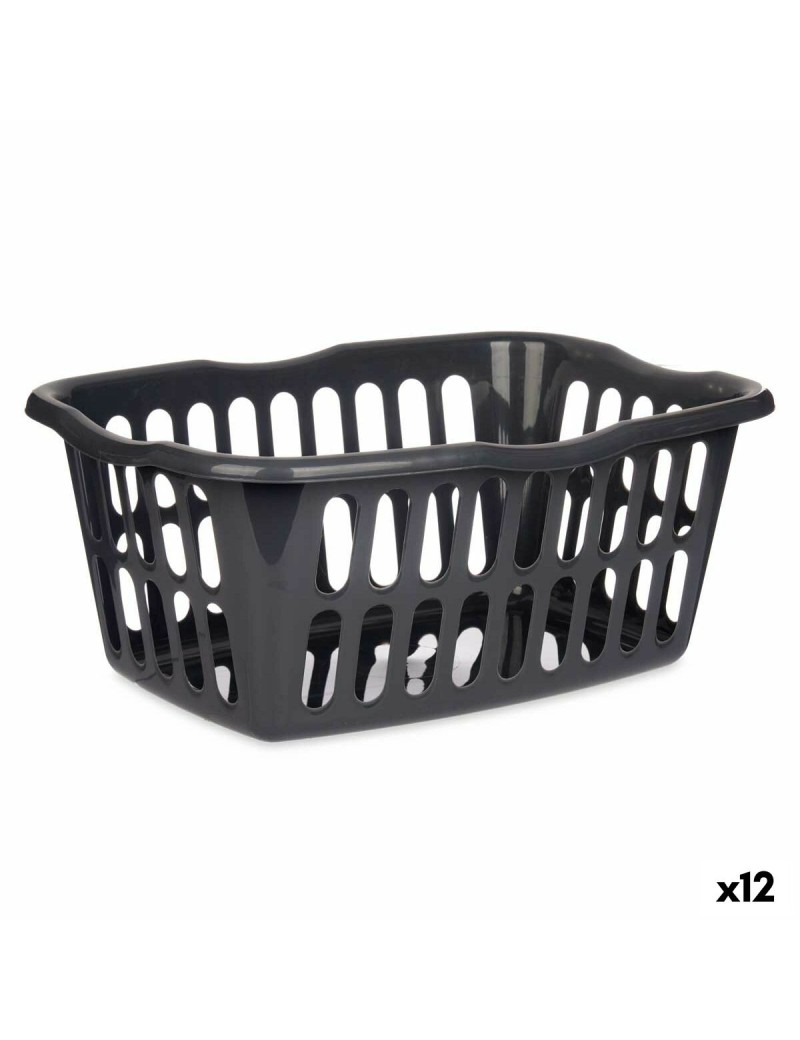 Cesto Kipit 8067-A Antracita Polipropileno 50 L 58 x 24 x 42 cm (12 Unidades)
