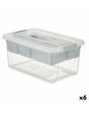Mehrzweckbox Kipit 02 1311 Grau Durchsichtig Kunststoff 9 L 35,5 x 17 x 23,5 cm (6 Stück)