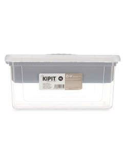 Mehrzweckbox Kipit 02 1311 Grau Durchsichtig Kunststoff 9 L 35,5 x 17 x 23,5 cm (6 Stück)