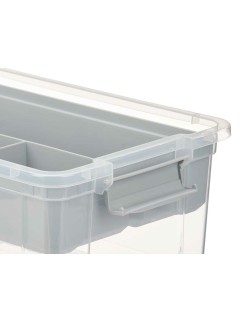 Mehrzweckbox Kipit 02 1311 Grau Durchsichtig Kunststoff 9 L 35,5 x 17 x 23,5 cm (6 Stück)