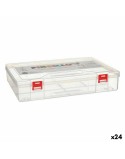 Multi-use Box Pincello HB526 Red Transparent Plastic 29,5 x 6 x 20,5 cm (24 Units)
