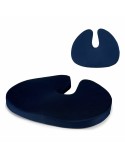 Cojín con Relleno Función memoria Asiento Azul 36 x 5 x 47 cm (6 Unidades)