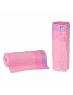 Bolsas de Basura Perfumado Autocierre Rosa Polietileno 15 Unidades 30 L