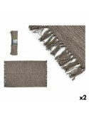 Alfombra Marrón 120 x 80 x 1 cm (2 Unidades)