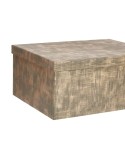 Conjunto de Caixas de Organização Empilháveis Pincello 129 Preto Cartão Riscas (2 Unidades)
