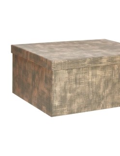 Conjunto de Caixas de Organização Empilháveis Pincello 129 Preto Cartão Riscas (2 Unidades)