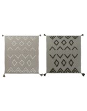 Manta DKD Home Decor Blanco Verde Beige 130 x 170 x 0,5 cm (2 Unidades)