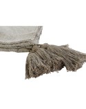 Manta DKD Home Decor Blanco Verde Beige 130 x 170 x 0,5 cm (2 Unidades)