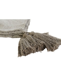 Manta DKD Home Decor Blanco Verde Beige 130 x 170 x 0,5 cm (2 Unidades)