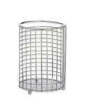 Recipiente para Utensílios de Cozinha Kinvara CN-W7728-2 CHROME Prateado Metal 12 x 16 x 12 cm (6 Unidades)