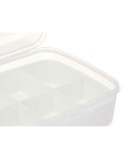 Caixa com compartimentos Kinvara 02 1192 Branco Transparente Plástico 21,5 x 8,5 x 15 cm (12 Unidades)