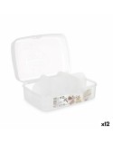 Scatola con scomparti Kinvara 02 1178 Trasparente Plastica 21,5 x 8 x 14,6 cm (12 Unità)